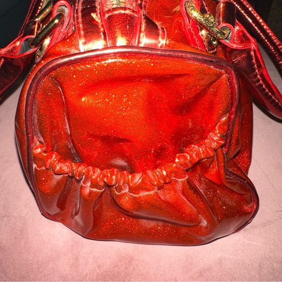 Betseyville by Betsey Johnson red glitter purse - Picture 5 of 9